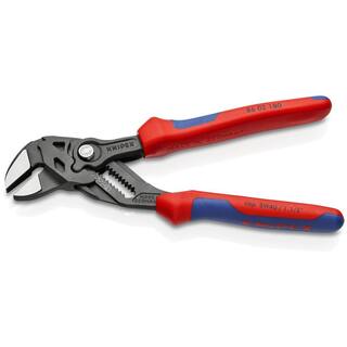 KNIPEX 7-14 in. Pliers Wrench with Comfort Grip Handles in Black 86 02 180