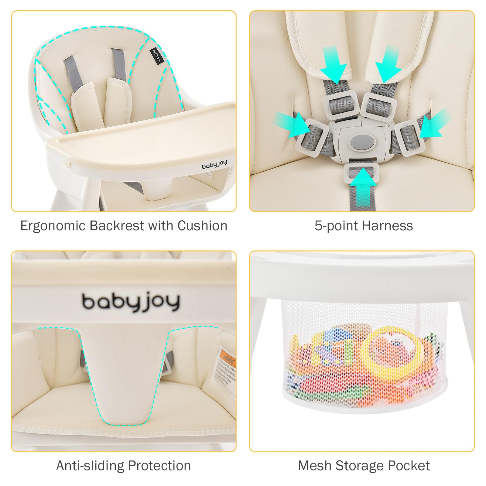 BABY JOY 7 in 1 Baby High Chair