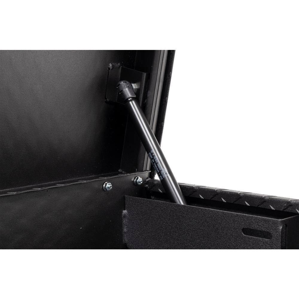 Weather Guard 56 in. Matte Black Aluminum Lo- Side Truck Tool Box 174-52-03