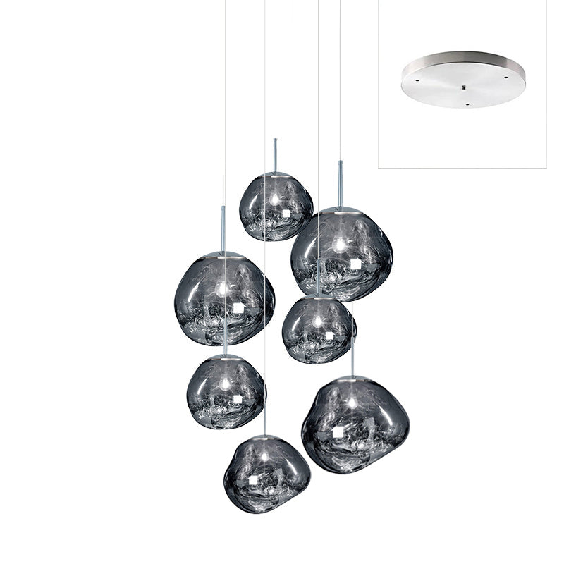 Multi Lava Round Pendant Lamp