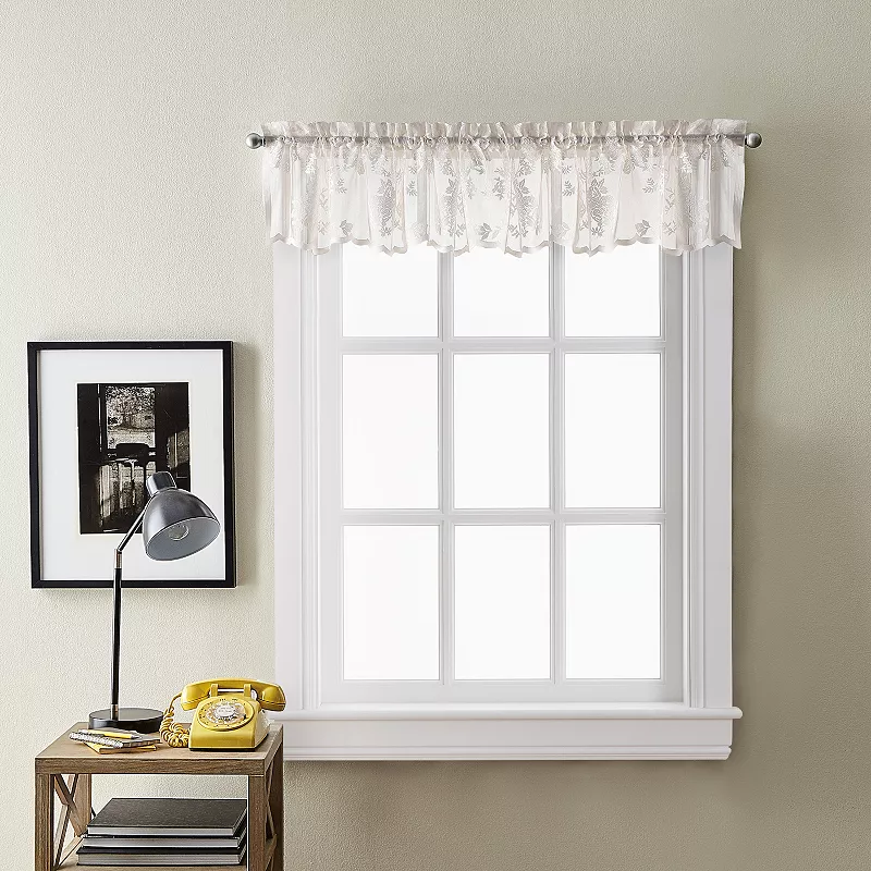 Curtainworks Sibella Lace Tailored Valance