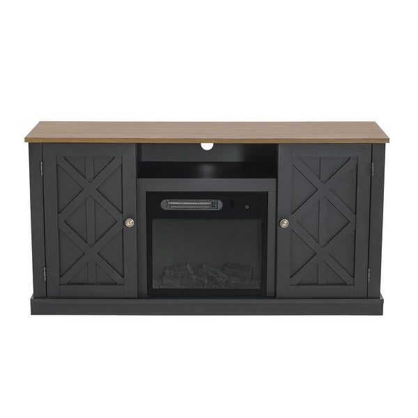 54 in. TV Stand Console for TVs up to 60 in. with Electric Fireplace - 54