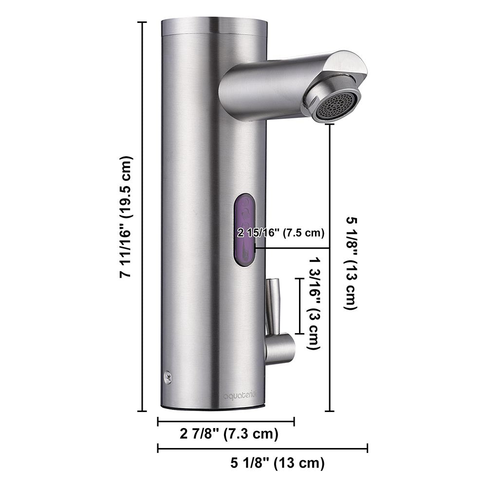 Aquaterior Touchless Lavatory Sink Faucet Hot & Cold 8