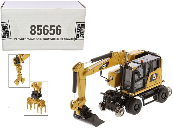 Diecast Masters 85656  CAT Caterpillar M323F Railr...