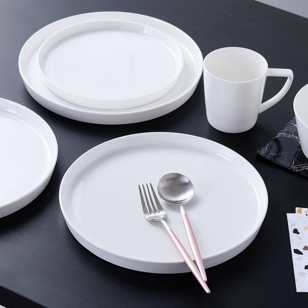 STONE LAIN Stone Lain Madeline 32-Piece Dinnerware Set Bone China Service For 8 White BLB0856-B020002