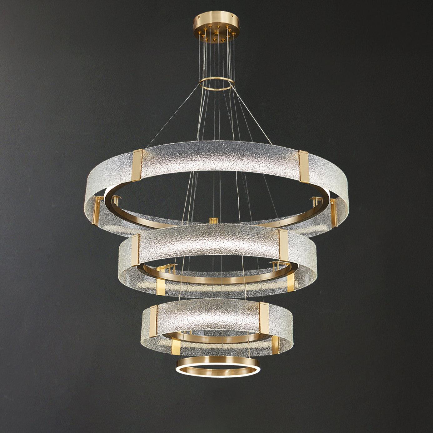 Ripple Glass Chandelier