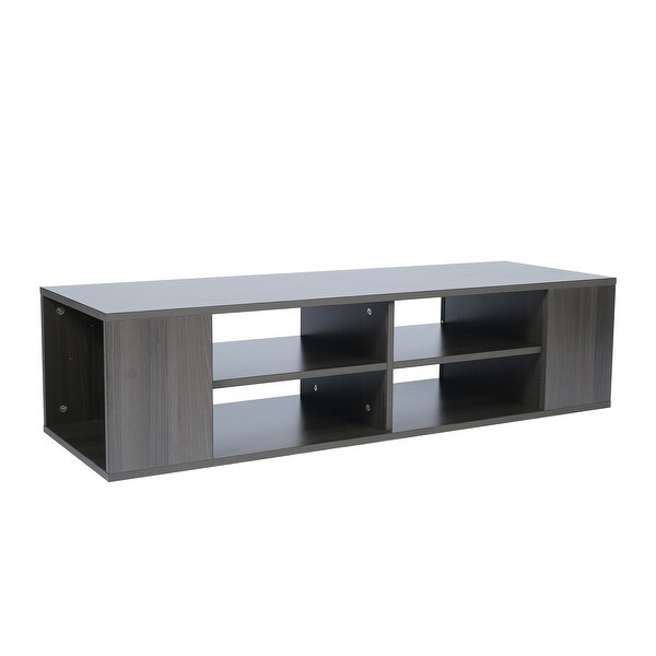 Floating TV Stand Component Shelf with Height Adjustable