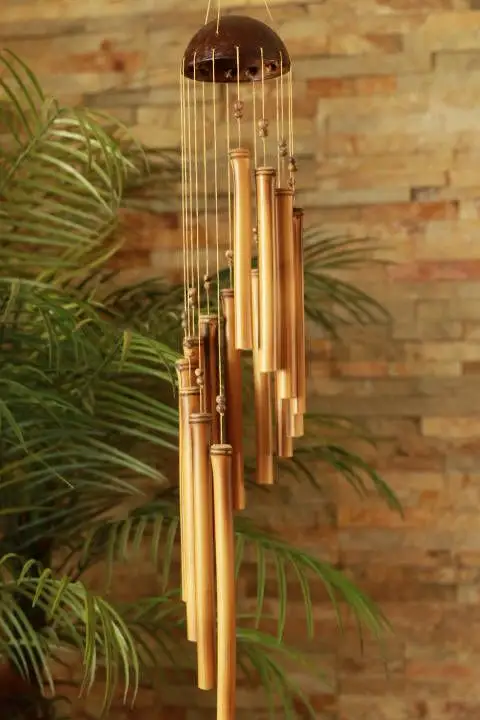 Clearance Garden Yard Home Decor Gift Bamboo Wind Chimes Sympathy Greif Memorial  with Melody Deep Tone