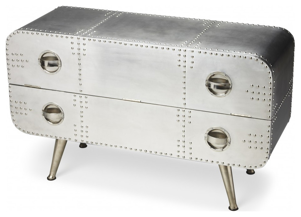 Midway Aviator Console Chest   Industrial   Console Tables   by UStradeENT LLC  Houzz