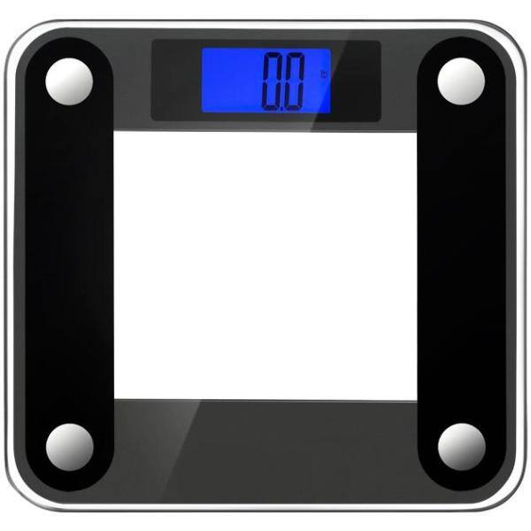 Ozeri Precision II Digital Bathroom Scale with Widescreen Blue Backlit Xbright LCD and Step on Activation ZB14-B