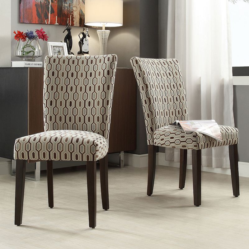 HomeVance Denargo Printed Side Chair 2-piece Set