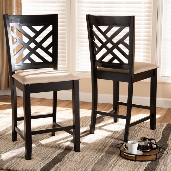 Modern and Contemporary Counter Stool 2-Piece Set