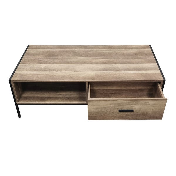 Savannah Rustic Industrial 3-Piece Coffee and End Table Set