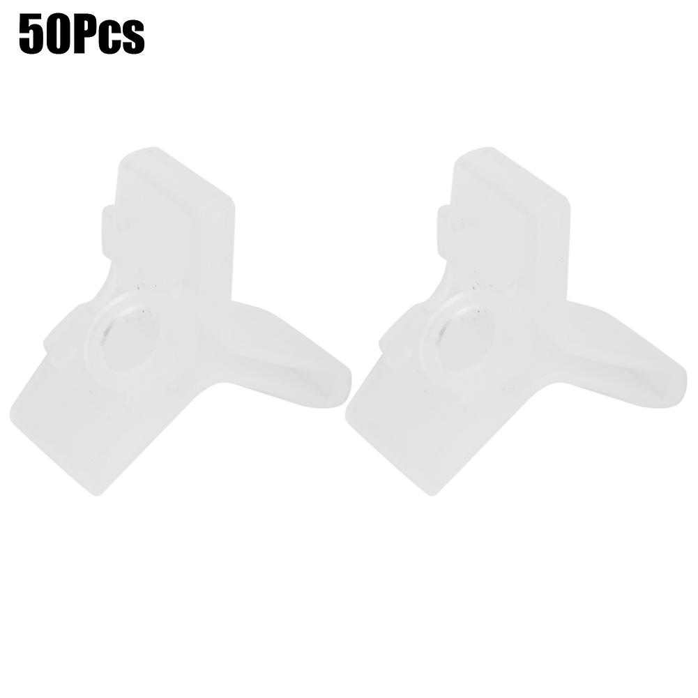 50pcs White Fishing Treble Hooks Safety Protective Cover Bonnets Polyethylene Guardslarge Size