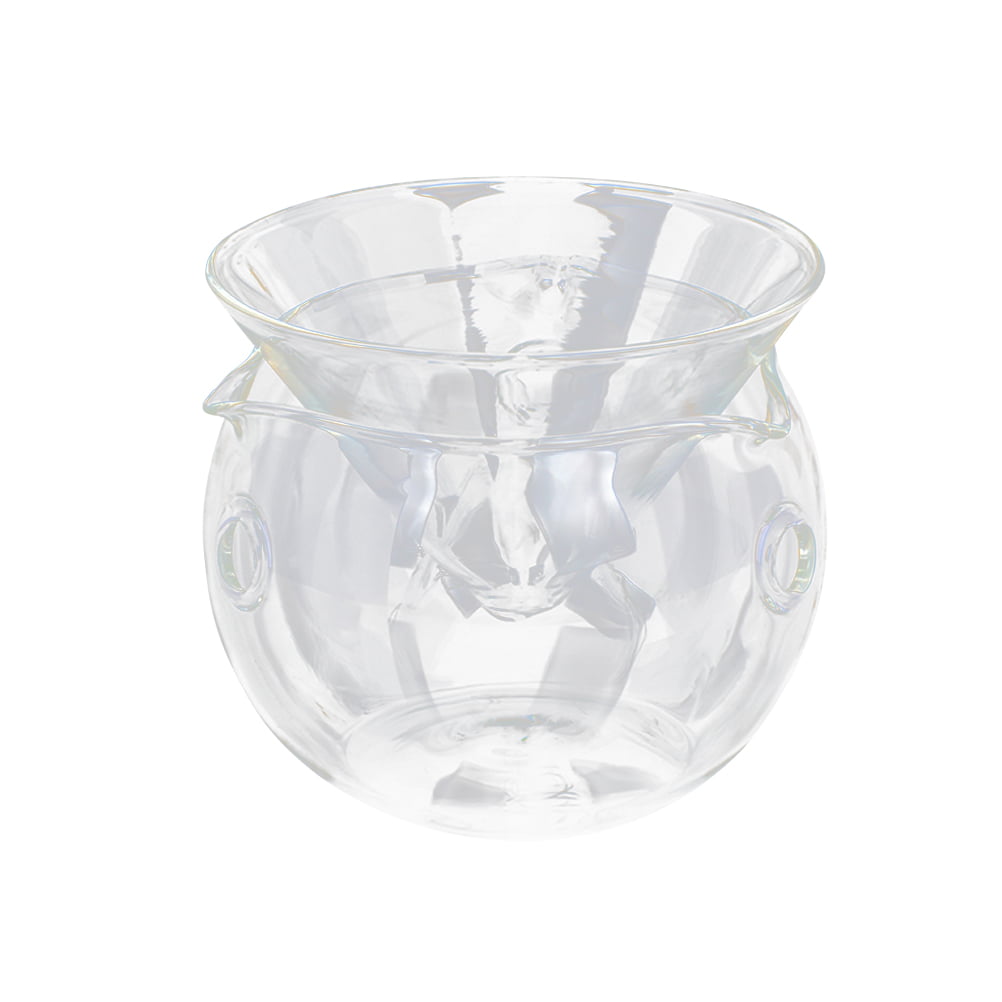 Transparent Glass Salad Bowl Fruit and Vegetable Bowl with Dry Ice Container (Middle Size)