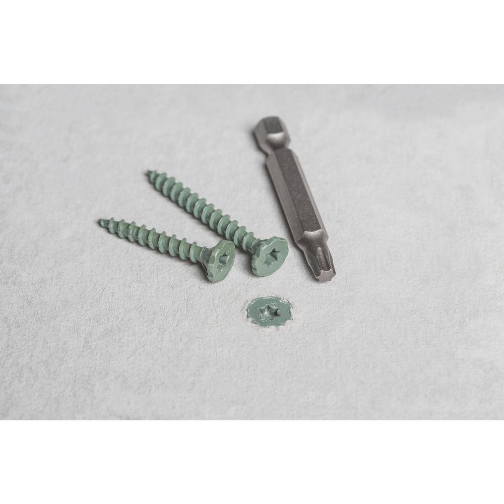 Backer-On #9 x 1-14 in. Star Drive Serrated Head Cement Board Screws (750-Pack) 23505