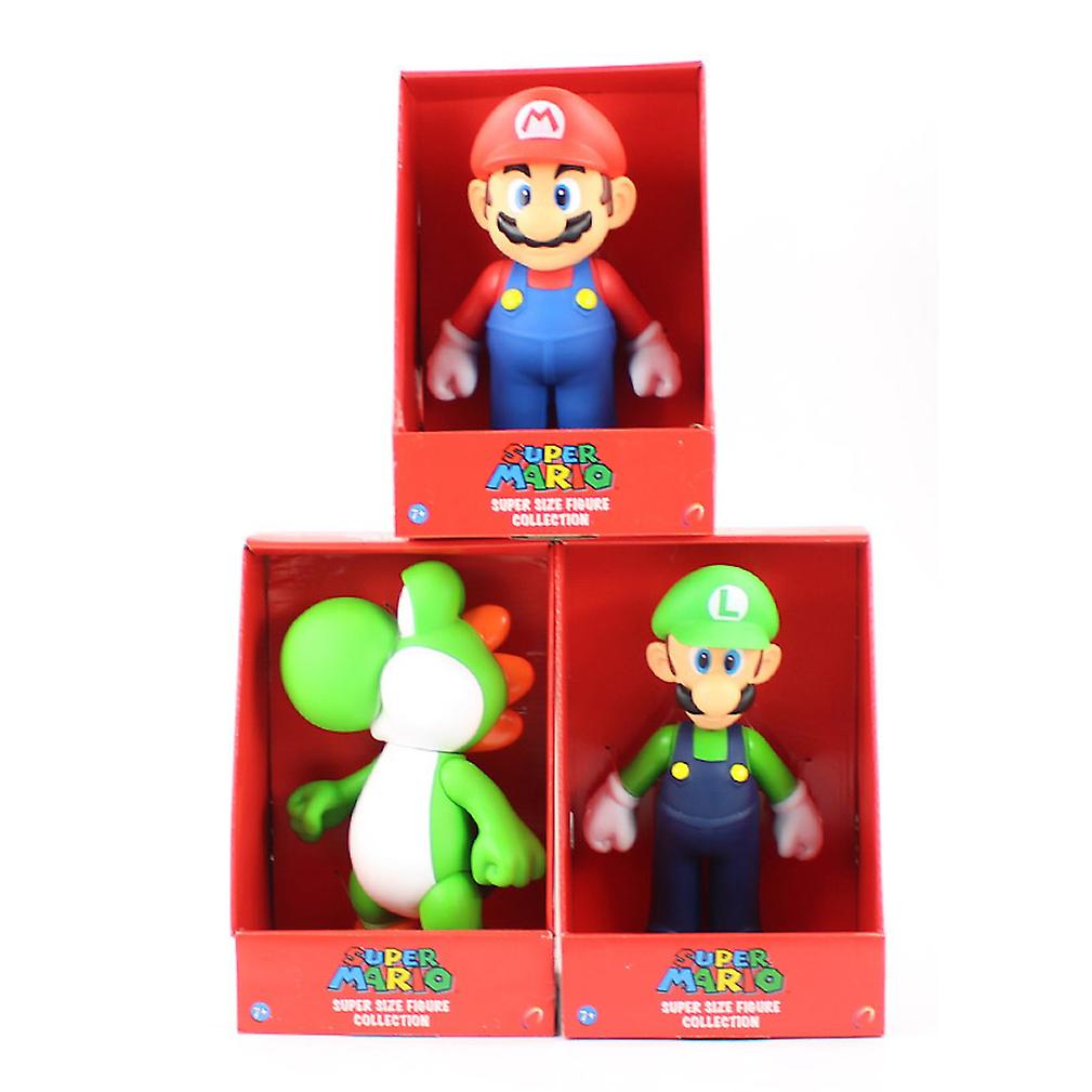 3pcs Yoshi Mario Figure Toy Model