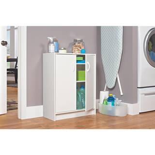 ClosetMaid 32 in. H x 24 in. W x 12 in. D White Wood Look 2-Door Stackable Storage Organizer 8982