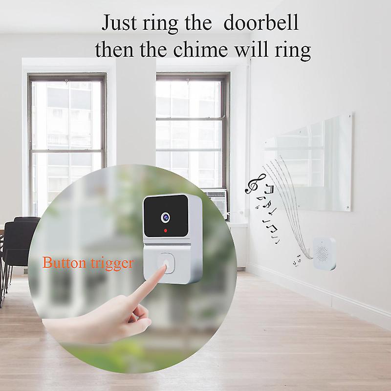 Smart Wireless Doorbell Wifi Video Phone Camera Door Bell Ring Intercom Security W12652343