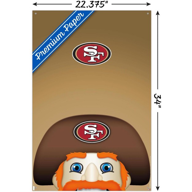 Trends International Nfl San Francisco 49ers S Preston Mascot Sourdough Sam 20 Unframed Wall Poster Prints