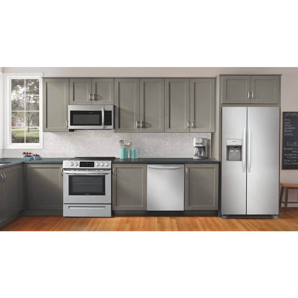 Frigidaire 36.1 in. 22.3 cu. ft. Counter Depth Side-by-Side Refrigerator in Stainless Steel FRSC2333AS