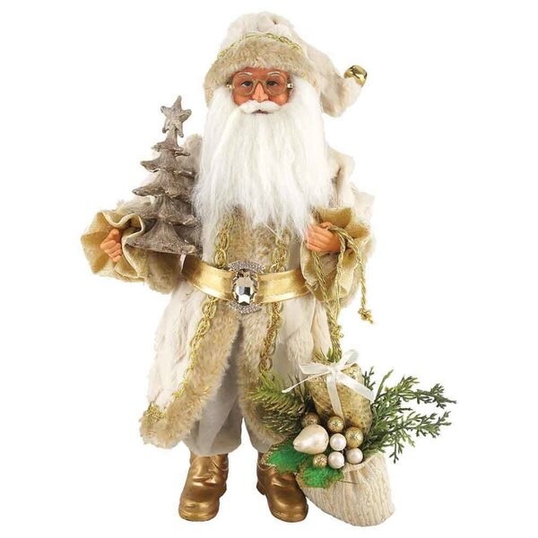 15 Golden Splendor Claus Figurine