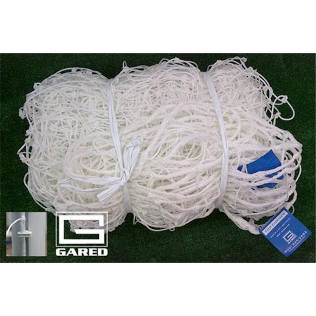 Gared Sports SN824-4HEX 8 x 24 ft. Touchline Soccer Netand#44; White Hexagon - 4 mm