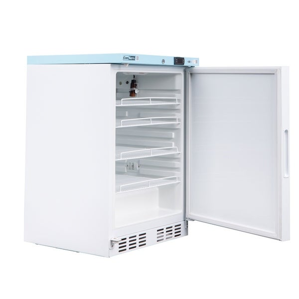 3.9 cu.ft. Commercial Refrigerator in White with Temperature Alarm