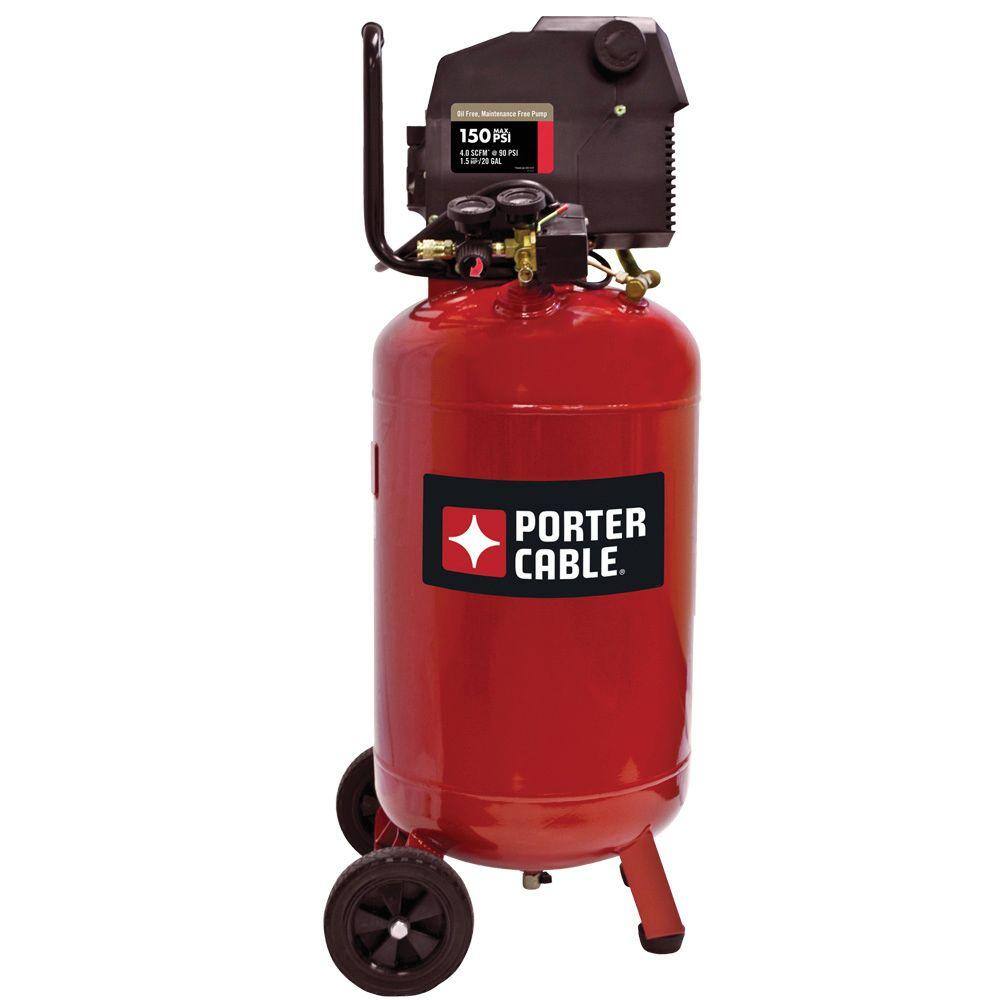 Porter-Cable 20 Gal. Vertical Portable Electric Air Compressor PXCMF220VW