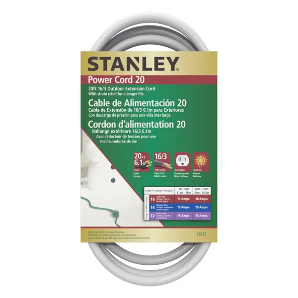 Stanley 20' Powercord