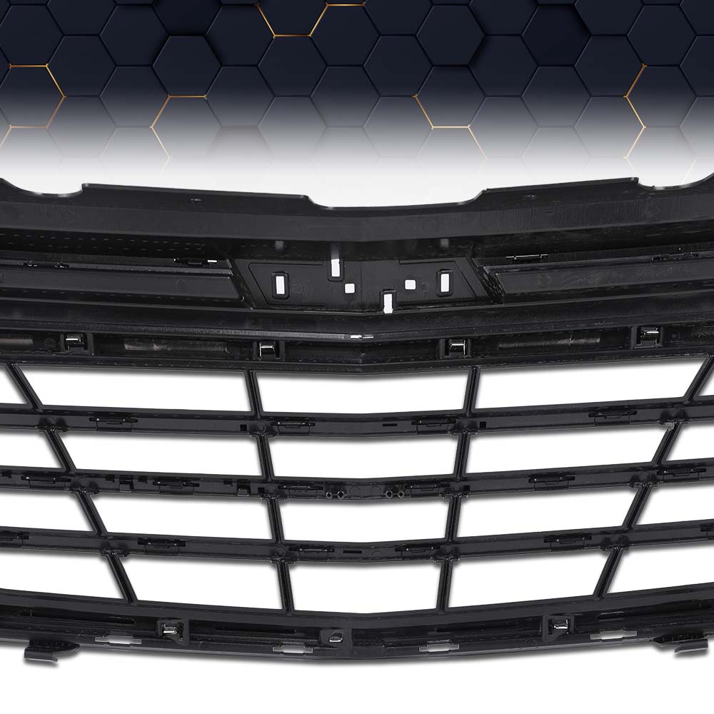 PIT66 BlackandChrome Front Bumper Upper Grille Fit for Chevrolet Equinox 2018 2019 2020