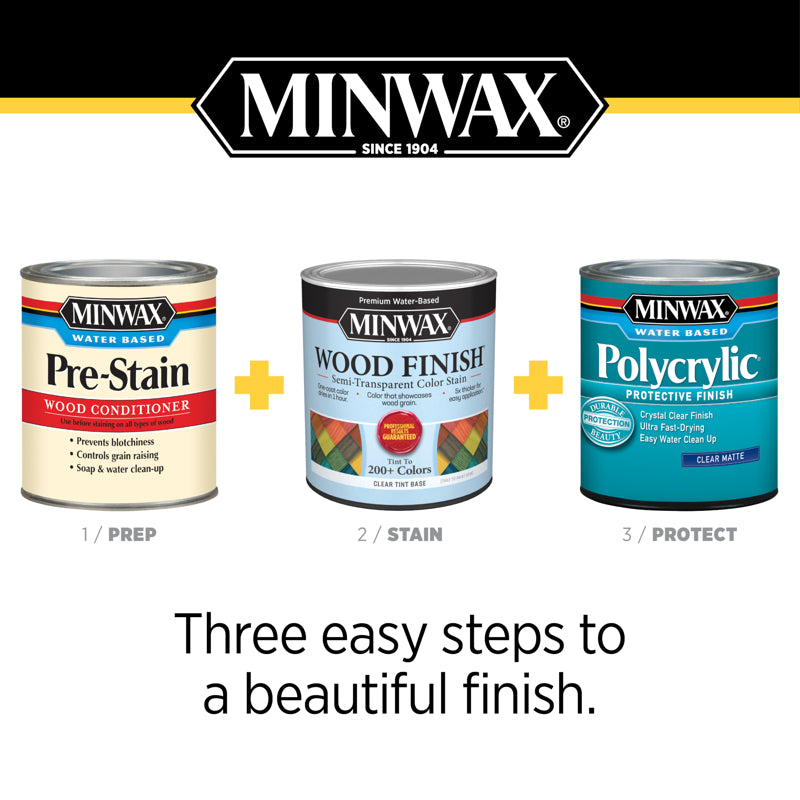 MINWAX WB ST STN BLK 1QT