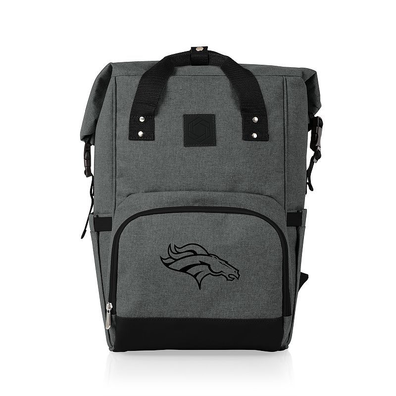 Picnic Time Denver Broncos On The Go Roll-Top Cooler Backpack