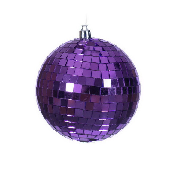 Vickerman 4 Blue Mirror Ball Ornament 6/Bag