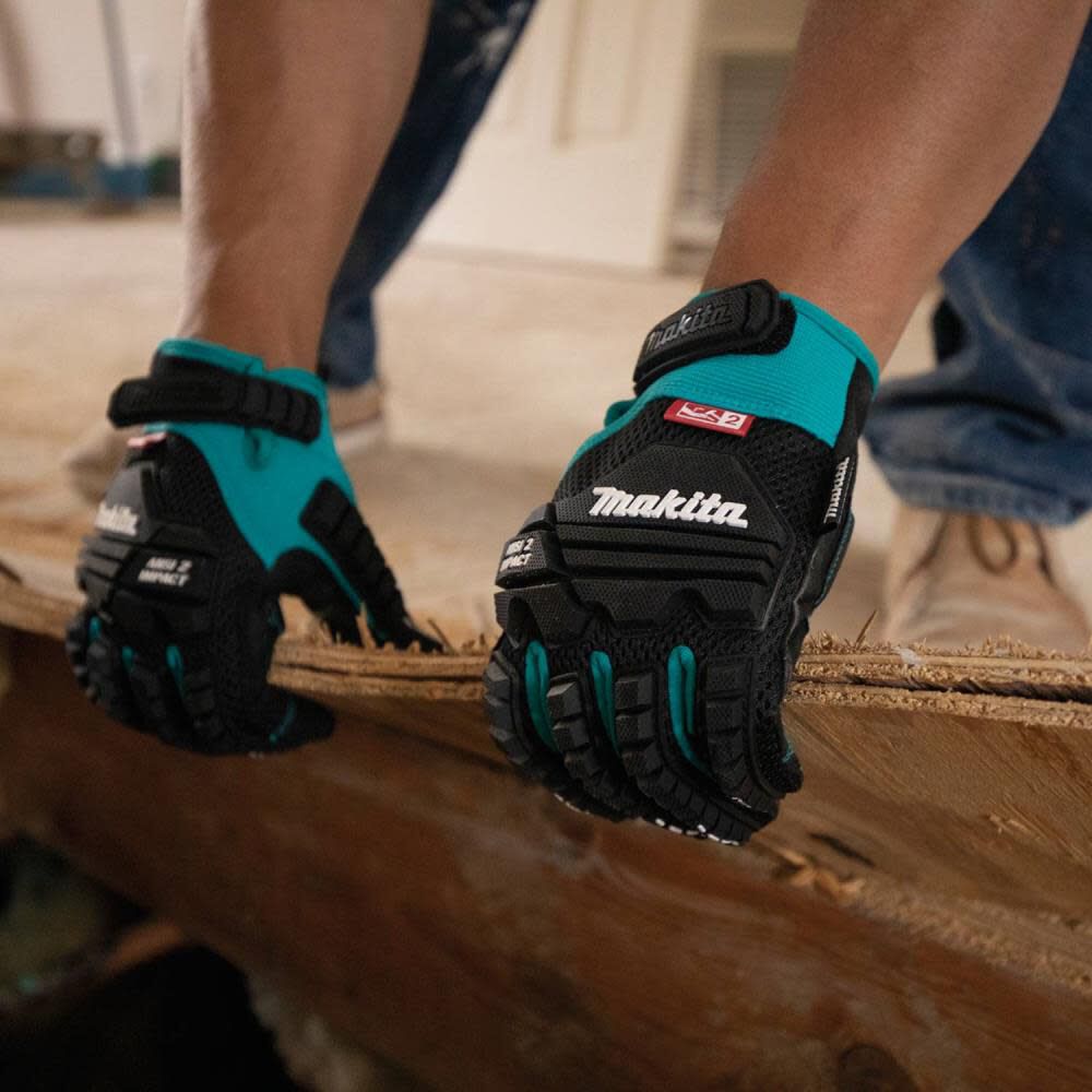 Makita Demolition Gloves Advanced ANSI 2 Impact Rated Large T-04282 from Makita