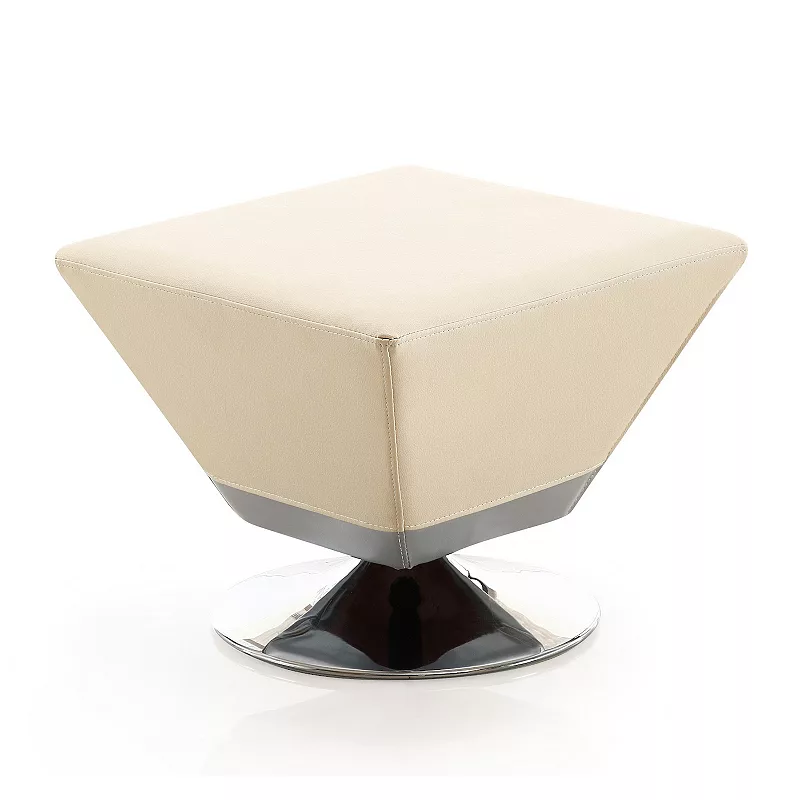 MANHATTAN COMFORT Diamond Shaped Swivel Ottoman