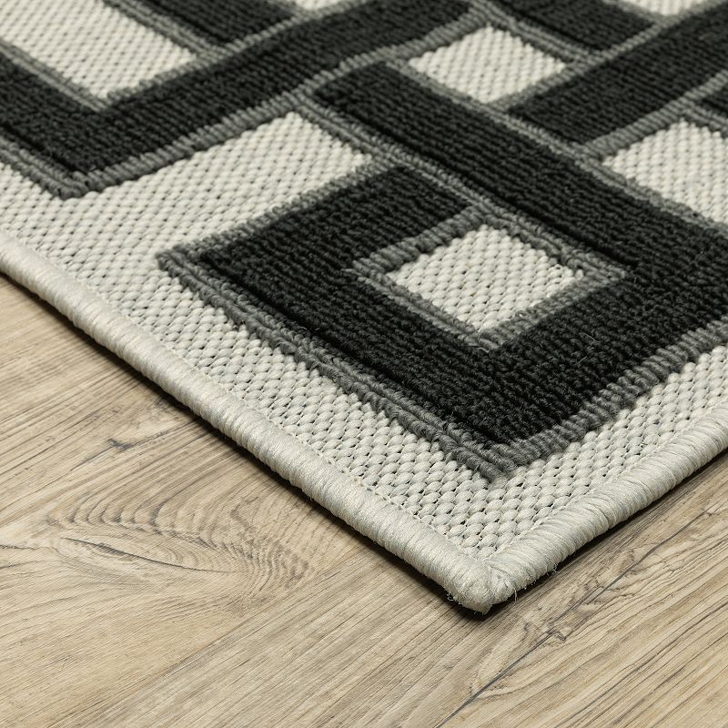 StyleHaven Trevor Geometric Diamond Indoor Outdoor Rug