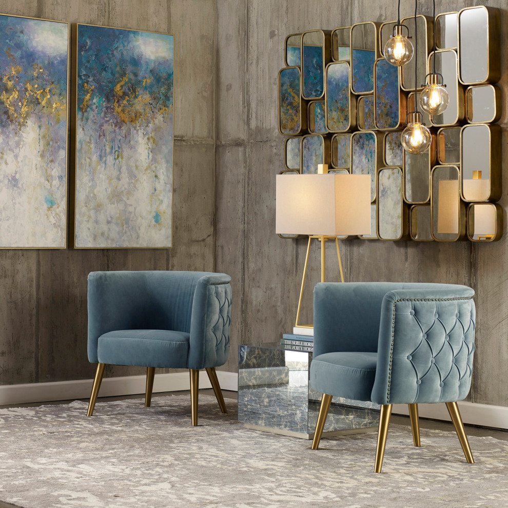 Haider Accent Chair   Midcentury   Armchairs And Accent Chairs   by Uttermost  Houzz