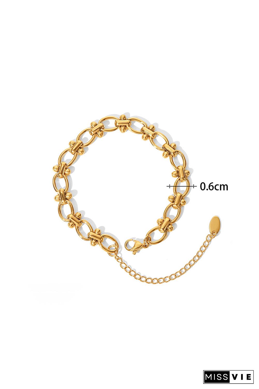 Gold Titanium Steel Bracelet MOQ 5pcs