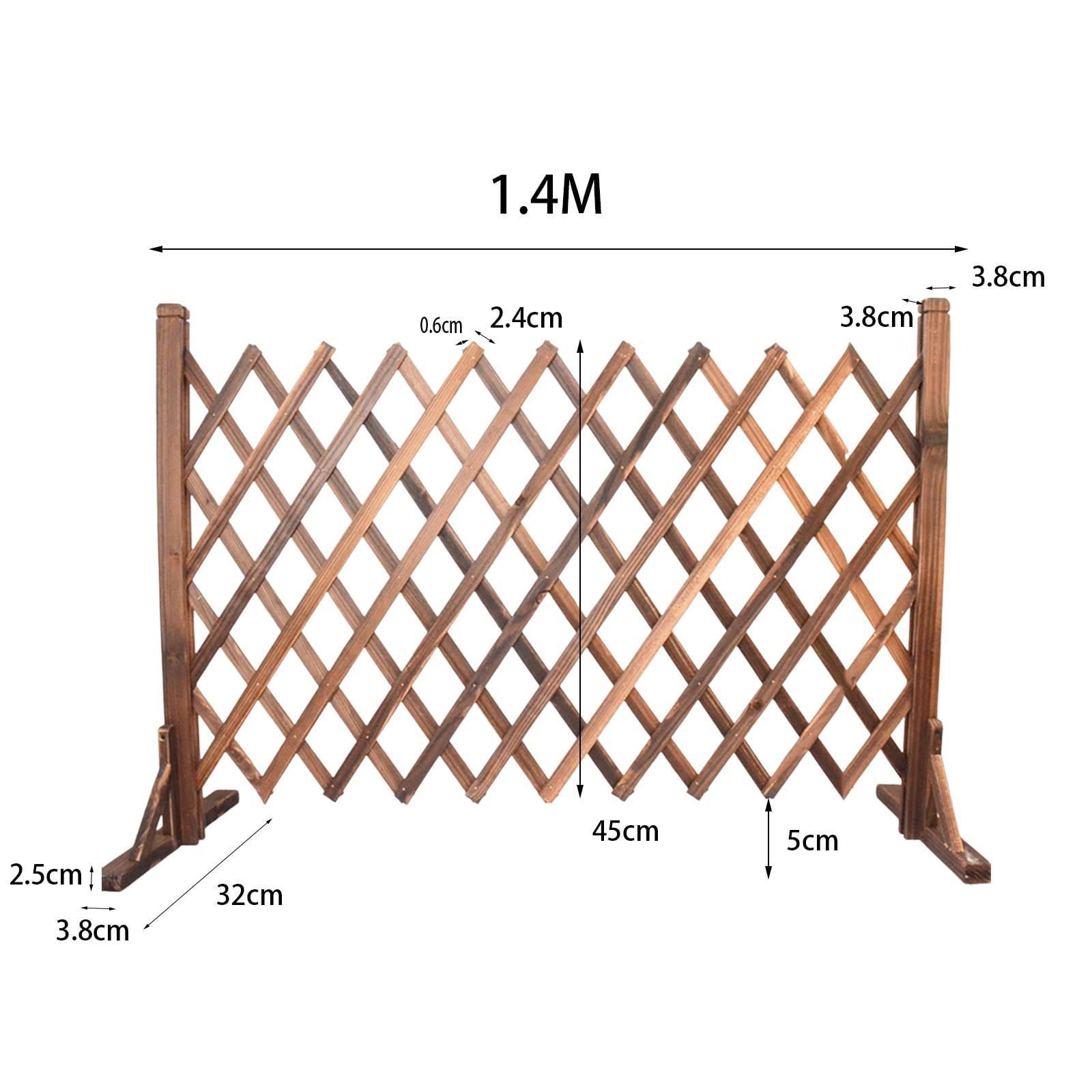 Expandable Wood Fence Retractable Garden Trellis Wedding Photo Props Lattice Fence for Entrance Outdoor Indoor Courtyard Garden