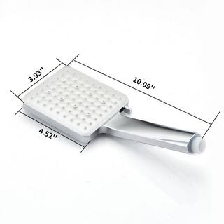 Miscool Chad 6-Spray Patterns with 1.8 GPM 4.52 in. Wall Mount Handheld Shower Head in Chrome FAMSH10CA117CH