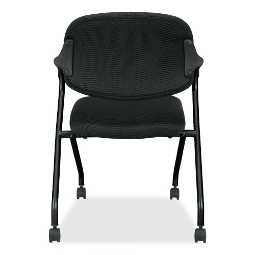 HON HVL303 Nesting Arm Chair， Black Seat/Black Back， Black Base (VL303MM10T)