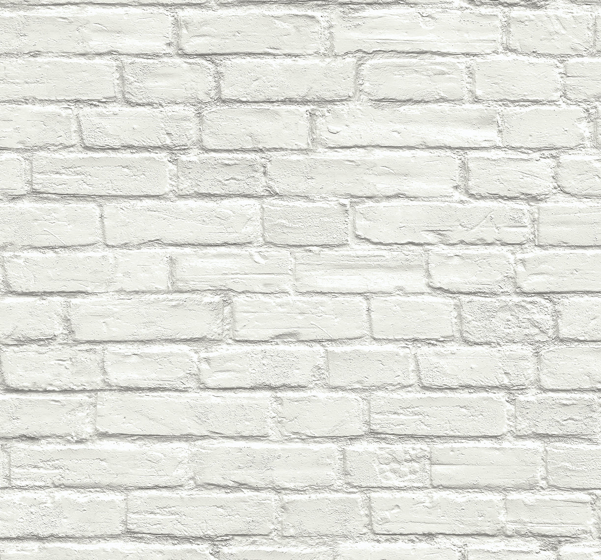 Sample Industrial Faux Brick Prepasted Wallpaper in Off-White