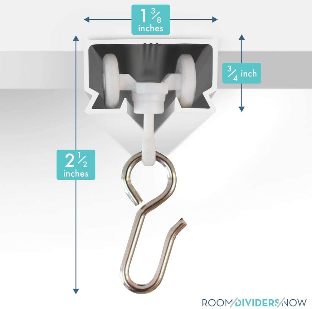Ceiling Track Room Divider: Ceiling Curtain Track up to 36ft