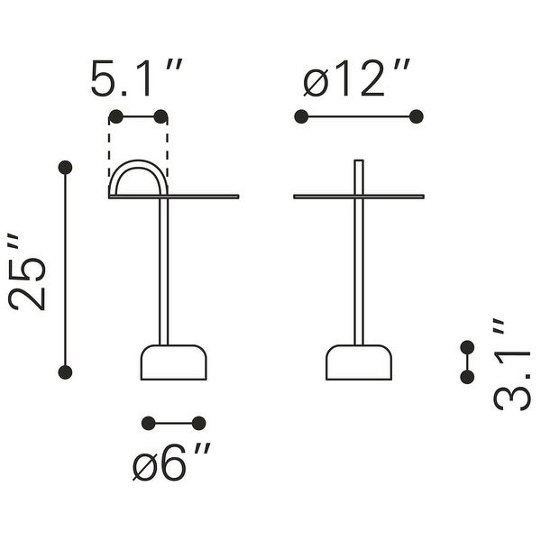 Will Side Table White - 12