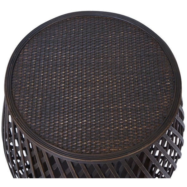 Bora Bora Contemporary Criss-Cross Side Table