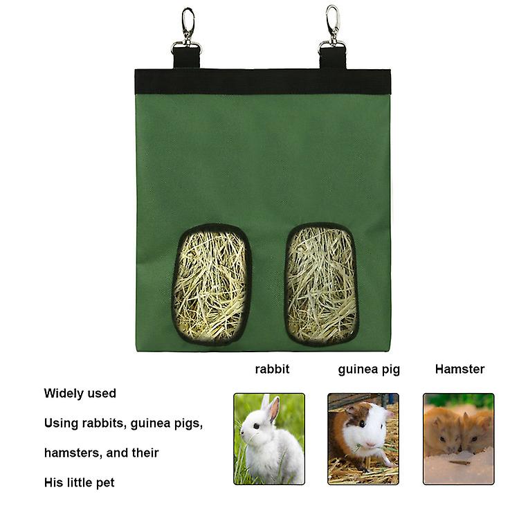 Guinea Pig Hay Bag Rabbit Feeding Bag Small Animal Hay Feeder Bag Hanging Feeder Sack