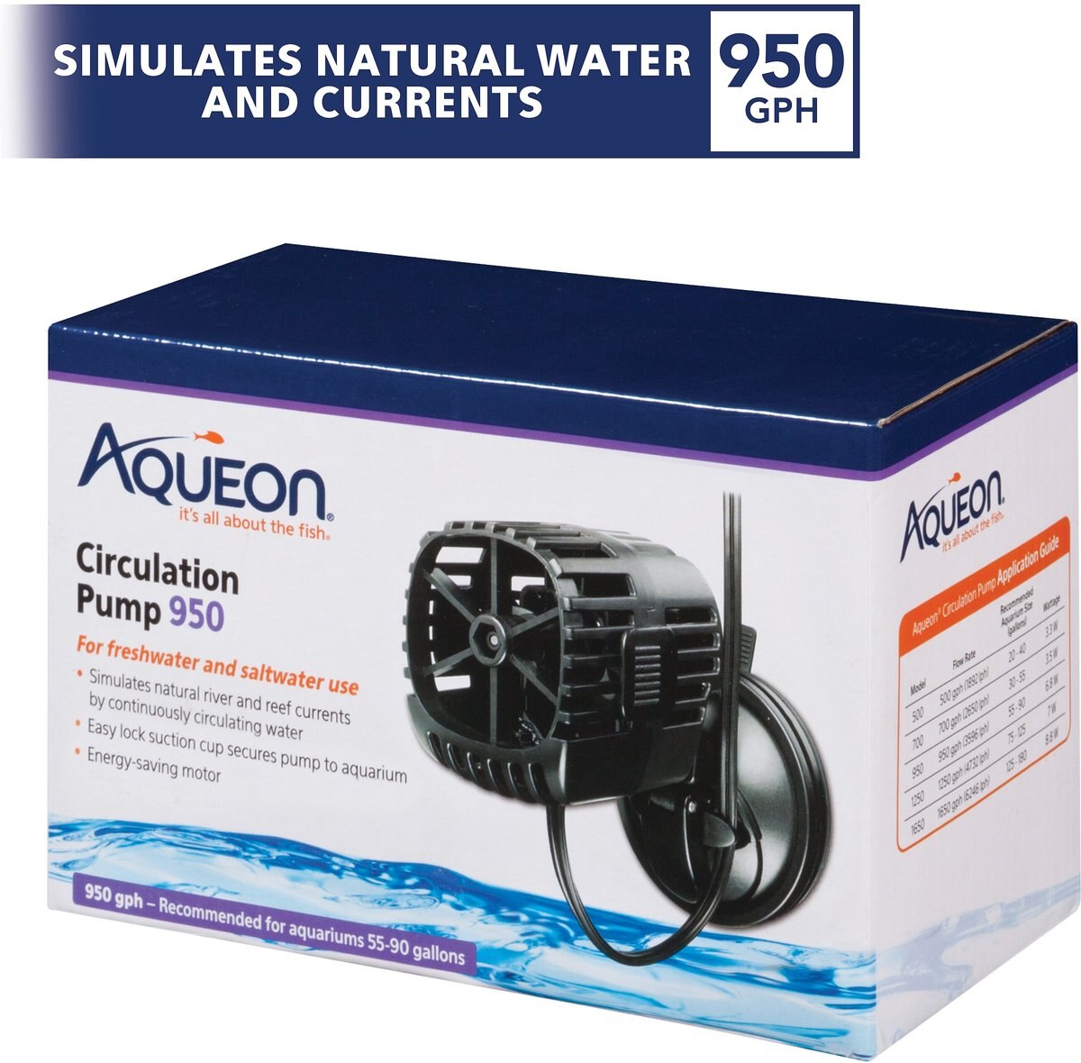 Aqueon Freshwater and Saltwater Circulation Aquarium Pump