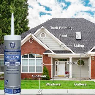 GE Silicone 1 Clear All Purpose Sealant 10.1 oz 2795576