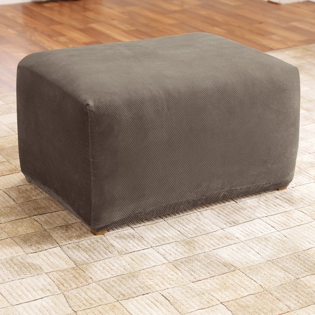 Stretch Pique Oversized Ottoman Sure Fit